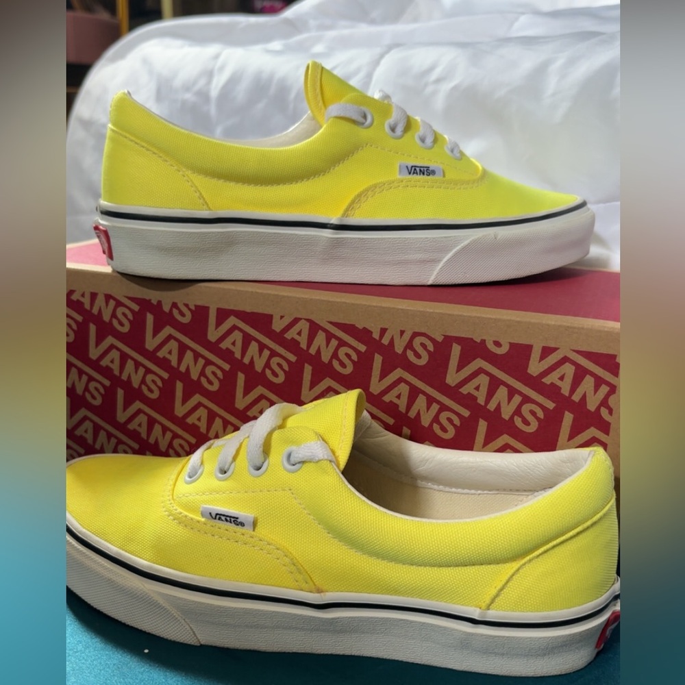Vans Era Neon Lemon Tonic Canvas Sneakers